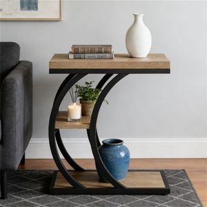 <b>Storage</b> Rack Side <b>Table</b> with Tea Coffee or Sofa <b>Table</b> Functionality <b>Console</b> <b>Tables</b> - Product Image 3