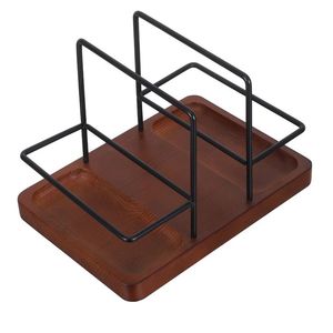 Factory High Quality Durable Wooden Modern Luxury Eco-Friendly <b>Tissue</b> Napkin <b>Holder</b> Easy Assembly Metal Design <b>Kitchen</b> Household - Product Image 1