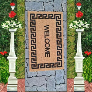 Tapis de porte extérieur moderne personnalisé Jucor, antidérapant avec support en PVC, logo personnalisé, design de bienvenue, épaisseur moyenne, fabriqué à la machine - Product Image 2