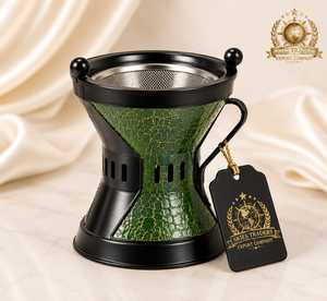 Black Stainless Steel Eco-Friendly Organic Therapeutic Incense Burner Cutout <b>Bakhoor</b> Holder Arabian Charcoal <b>Oud</b> Fragrance - Product Image 4