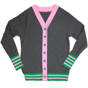 Unisex High Quality Breathable Double Breasted Wool/Acrylic <b>Cardigan</b> <b>Sweater</b> Knitted Anti-Wrinkle Jacquard Design V Neck Women's - Product Image 1