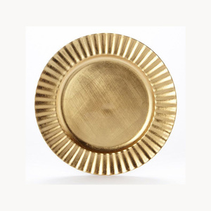 Customized Metal Dining Charger <b>Plate</b> Stylish New Design New Arrival Luxury Under <b>Plate</b> For Hotel Restaurant - Product Image 3