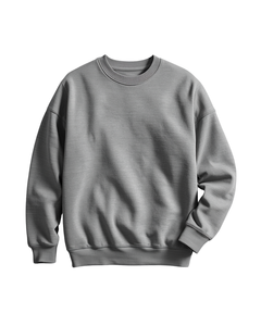 Sudadera de Felpa para Hombre, Cuello Redondo, Color Sólido, Corte Regular, Informal, para Otoño, 100% Algodón Tejido, Manga Larga - Product Image 1