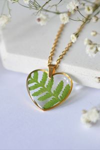 Custom Women Animal Style Horn Necklace DIY Handmade Real Touch <b>Pressed</b> Dried <b>Flower</b> Art Collectible - Product Image 5