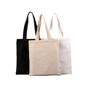 Promoción, bolso de mano de lona de playa de algodón básico, tamaño personalizado, patrón de impresión ecológico medio, regalo para mujeres de Vietnam - Product Image 1