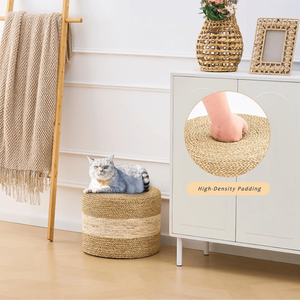 Pouf in Erba Marina Naturale Intrecciato a Mano per Arredamento Casa e Sedute da Giardino Categoria Prodotti - Product Image 5