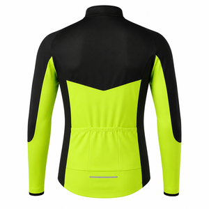 Veste de cyclisme réversible pour homme, fermeture éclair intégrale, coupe-vent, séchage rapide, écologique, manches longues, VTT, vêtements de sport OEM, grandes tailles - Product Image 3