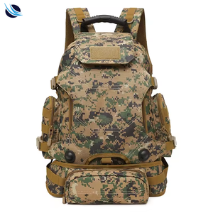 Sac à dos tactique système MOLLE 36-56L en nylon pour randonnée, camping et voyage, avec plusieurs compartiments, unisexe - Product Image 4