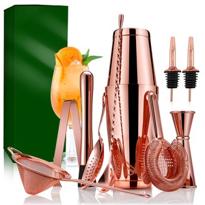 Colección de Experiencia de Cócteles con Acabado en Cobre, con Herramientas para Servir Bebidas, para Entretener Invitados y Crear Ocasiones Memorables - Product Image 6