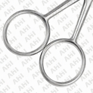 Ciseaux à poils de nez miniatures professionnels en acier inoxydable AHI personnalisés pour la coupe des sourcils et des poils de nez - Product Image 4