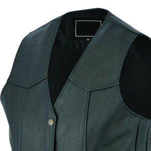Servicios OEM, Chaleco de Cuero para Hombre, Nuevo, Elegante, de Buena Calidad, Último Diseño, Cómodo, Chaleco de Cuero para Motocicleta para Hombre - Product Image 6
