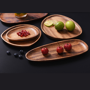 Elegant Handmade Wooden Serving Tray for <b>Coffee</b> <b>Table</b> Kitchen Dining Room <b>Rustic</b> Decorative Food Serving Platter - Product Image 1