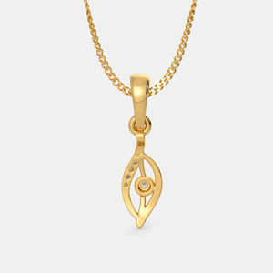Collar con Colgante de Diamante Cultivado en Laboratorio, Corte Brillante Redondo, en Oro Amarillo de 14K, para Mujer - Product Image 5