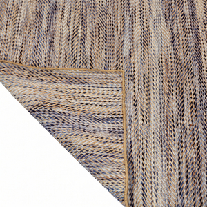 Tapis DECORDEC en laine gris beige texturé chevrons, antidérapant, tissé linéairement pour salon, chambre et intérieurs d'hôtels - Product Image 6