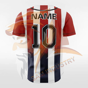 Customized Made Fully Sublimated Design Baseball Jersey Wholesale Button <b>Down</b> Baseball Jersey For Adults Men - Product Image 2