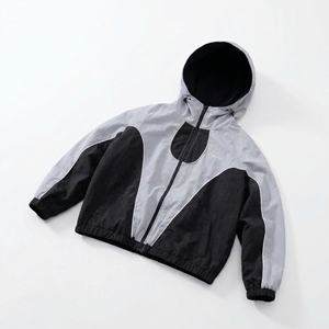 ชุดวิ่งสะท้อนแสงสีม่วง น้ำหนักเบา กันลม |   ผู้ผลิตชุดกีฬาสมรรถนะสูงแบบ OEM - Product Image 3