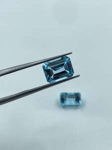 Topacio Azul Cielo Corte Baguette Piedra Natural de Alta Calidad 5.75 Quilates 7x9mm - Product Image 3