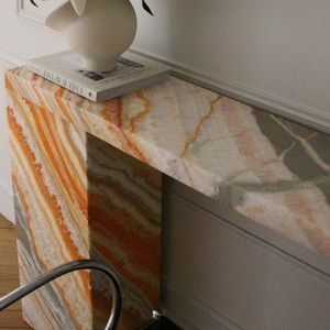 Tavolo Console Personalizzabile PerfectStone per Ingresso, Corridoio e <span class=keywords><strong>Soggiorno</strong></span>, Lussuoso Marmo e Onice con Venature Colorate e Uniche - Product Image 3
