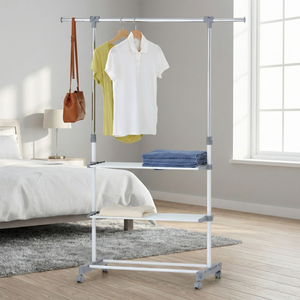 Moderno Perchero Metálico Ajustable para Ropa, Mueble para el Hogar, Estilo Taiwanés - Product Image 3