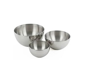 Bol de service polyvalent en acier inoxydable, plat profond pour servir des salades, des fruits, du riz, des légumes, des collations, des desserts et des repas - Product Image 4