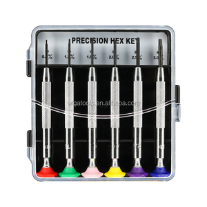 Mini Precision Steel <b>Screwdriver</b> Set 6pcs H0.9-H3.0mm SNCM Finish Phillips Slotted Heads Industrial DIY Repair Kit - Product Image 1