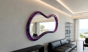 Classic Aura Resin Wood Wall Mirror Handmade Designer Frame Mirror for Elegant Wall Styling and Home Decor - Product Image 6