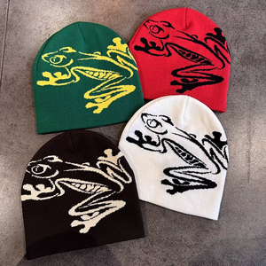 Bonnet d'hiver personnalisable 100 % acrylique imprimé avec image de haute qualité et logo en strass, unisexe, pour affaires, mode, cyclisme, décontracté - Product Image 1