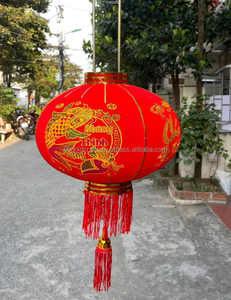 Lanterne en soie de bambou de Hoi An de haute qualité en gros, lanterne traditionnelle vietnamienne, logo personnalisé, lanterne en soie vietnamienne, lanterne en bambou du Vietnam - Product Image 2