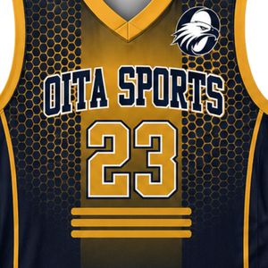 Conjunto de Pantalones Cortos y Camiseta de Baloncesto Transpirable en Negro y Amarillo, con Serigrafía, Ligero, Uniforme Deportivo Completo - Product Image 5