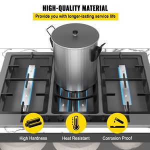 Kit di Ricambio per Bruciatori BBQ in Acciaio Inox, 3 Pezzi con Coperture Accessorie - Product Image 3