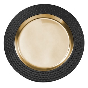 Serveur de nourriture écologique décoratif arrondi fait à la main pour assiette de chargeur pour fiançailles et événements, plats et assiettes de restauration - Product Image 4