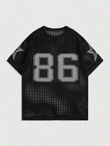 เสื้อฮิปฮอปดีไซน์สั่งทำพิเศษ คุณภาพสูง เป็นมิตรกับสิ่งแวดล้อม ทรงปกติสำหรับผู้ชาย สตรีทแวร์ ผ้าฝ้ายถัก 100% แห้งเร็ว ระบายอากาศได้ดี เหมือนผ้าไหม - Product Image 3