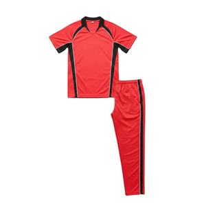 กางเกงและเสื้อคริกเก็ตไซส์ใหญ่ น้ำหนักเบา โพลีเอสเตอร์ 100% สวมใส่สบาย พิมพ์โลโก้และหมายเลขได้ตามสั่ง ชุดคริกเก็ตสั่งทำพิเศษ - Product Image 2