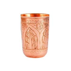 Elegante vaso de cobre martillado, a prueba de fugas, ligero, duradero y perfecto para uso en el hogar, restaurantes o como regalo. - Product Image 3