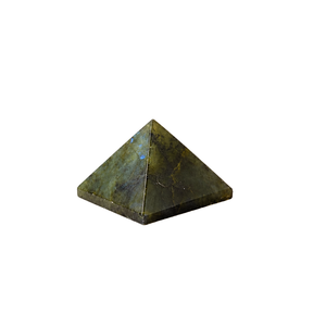 Pirámide de Cristal de Labradorita Natural, Piedra Gris Opaca para Decoración y Colección - Product Image 2