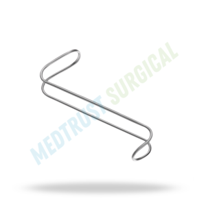 Retractor Quirúrgico en Forma de S de 16 cm, Acero Inoxidable, Instrumento de Rinoplastia ORL - Product Image 3