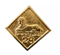 Nuevas insignias masónicas ligeras de recién llegada, emblemas personalizados en colores, insignias metálicas personalizadas de la marca Free Accepted Masons.