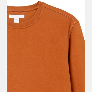 Sweat-shirt en molleton 100% coton pour homme, col rond, brodé, coupe ample, épaules tombantes, streetwear décontracté d'hiver, intérieur brossé doux, OEM - Product Image 4