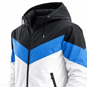 2026 Wholesale New Unisex Breathable Winter Hooded Windbreaker <b>Jacket</b> Spring Autumn Zipper Front Logo <b>Long</b>-sleeved Custom Design - Product Image 4