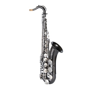 Saxophone ténor noir de haute qualité, structure classique, cuivre blanc, double renfort, tonalité Bb, NEUF - Product Image 2