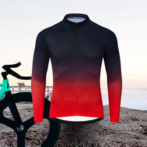 เสื้อปั่นจักรยานแขนยาวสำหรับผู้หญิง แบบซับลิเมชั่น แห้งเร็ว ผลิตจากโพลีเอสเตอร์ เหมาะสำหรับออกกำลังกาย วิ่ง และฝึกซ้อมกลางแจ้ง - Product Image 6