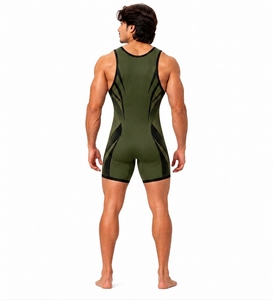 Factory Wholesale Custom Design GYM Weightlifting Wholesale Wrestling Singlet Custom Powerlifting Singlet Wrestling Singlet - Product Image 2