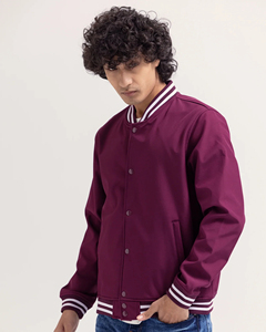 Custom Varsity <b>Jacket</b> for Men Embroidered Patch Style Stand Collar Waterproof Ribbed Cuff Streetwear Men's <b>Jackets</b> - Product Image 4