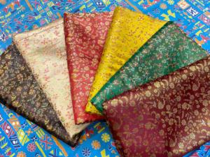 Tissu en soie jacquard brocart de luxe, poids moyen, 200g/m, pour robes de mariée, vêtements ethniques traditionnels, ameublement, créateur - Product Image 5