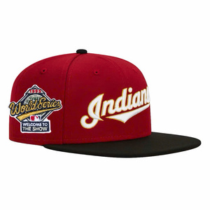 Casquette snapback bleue à 6 panneaux avec broderie indienne jaune et patch des World Series 1995 pour adultes, unisexe, usage décontracté - Product Image 6