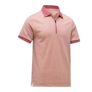Men's Polo Shirts Fashion New Short Sleeve Men's Golf Shirts Quarter-Zip up <b>Classic</b> Casual Quick Dry Men's Polo Shirts for Sale - Product Image 4