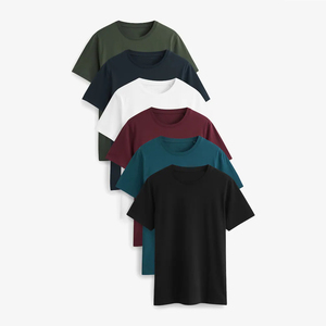 Camiseta de algodón de alta calidad, corte cuadrado, estilo vintage personalizado, camiseta de corte cuadrado con hombros caídos para hombre. - Product Image 2