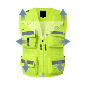 เสื้อกั๊กสะท้อนแสงเพื่อความปลอดภัยสำหรับใช้งานกลางแจ้ง สวมใส่สบาย ขายดีที่สุด - Product Image 4