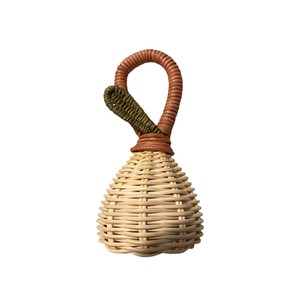 Linda Bolsa de Mimbre Hecha a Mano con Forma de Pera, Juguete Infantil Ecológico, Bolso Infantil, Decoración para Dormitorio Infantil, Venta al por Mayor - Product Image 1