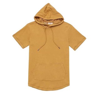 Sweat-shirts à manches courtes pour hommes personnalisables de haute qualité, brodés, en coton/polyester, en molleton, sport, décontractés, séchage rapide, service OEM - Product Image 6